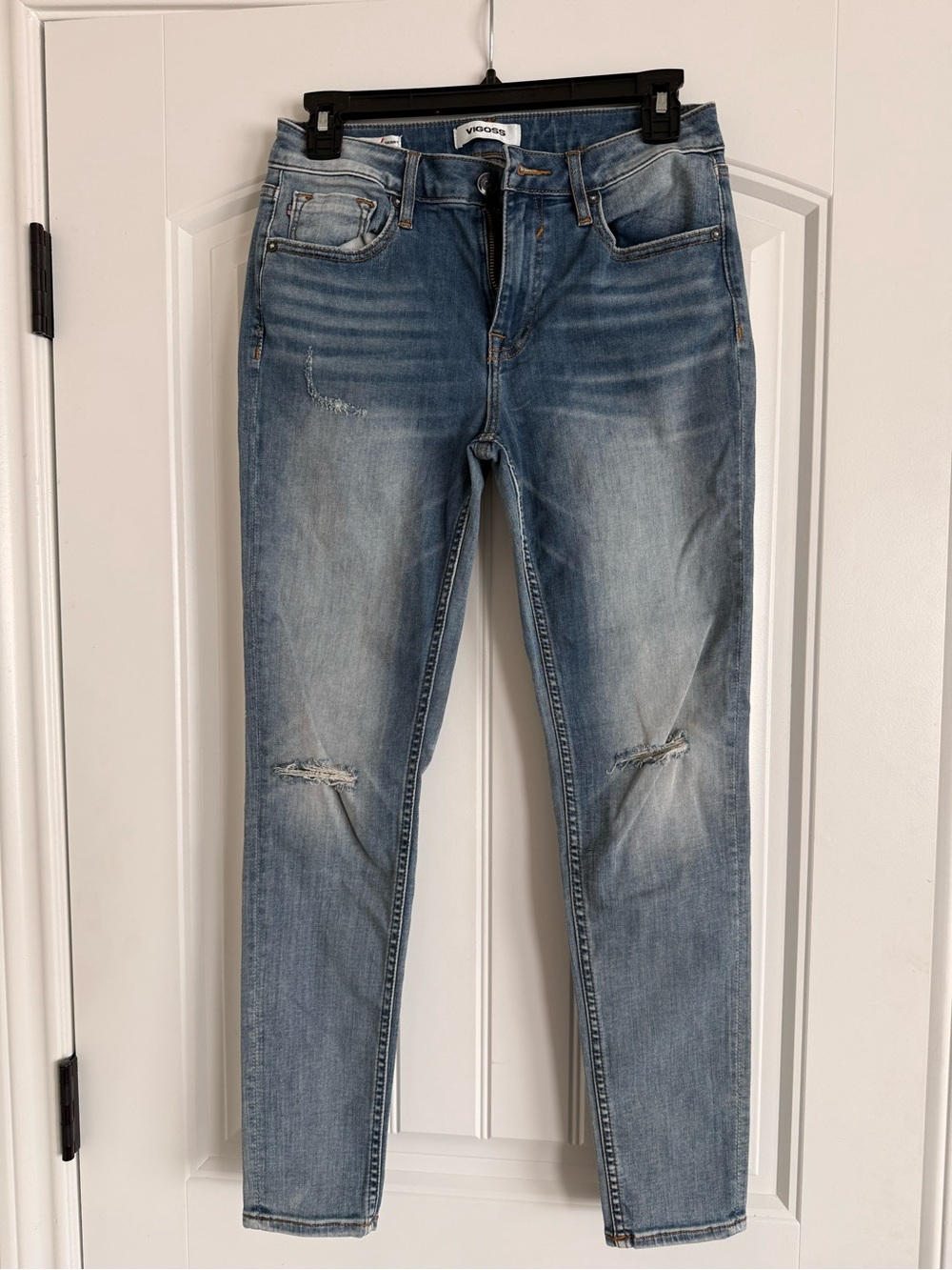Vigoss Light Wash Distressed Skinny Jeans